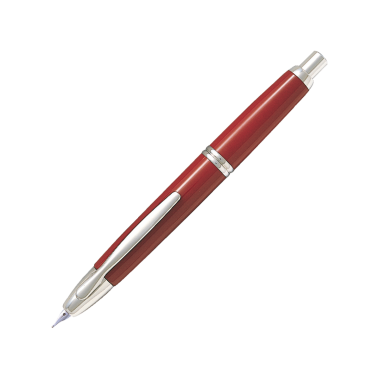 Stylo-plume M Pilot Capless Rouge attributs rhodiés