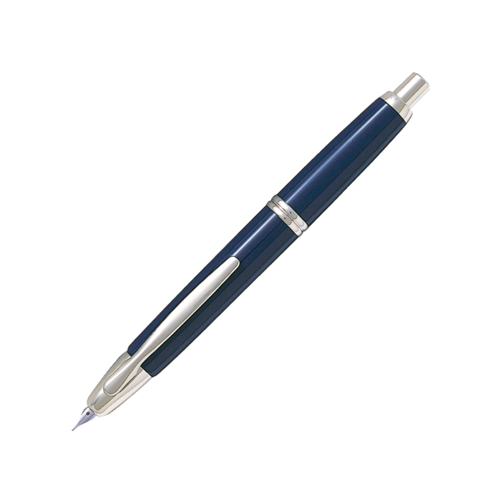 Stylo plume Pilot Capless Graphite Bleu Attributs Rhodiés Plume M