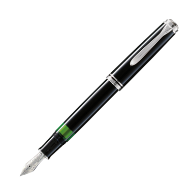 Stylo-plume à piston SOUVERÄN 805 en résine haute qualité, plume M - Noir