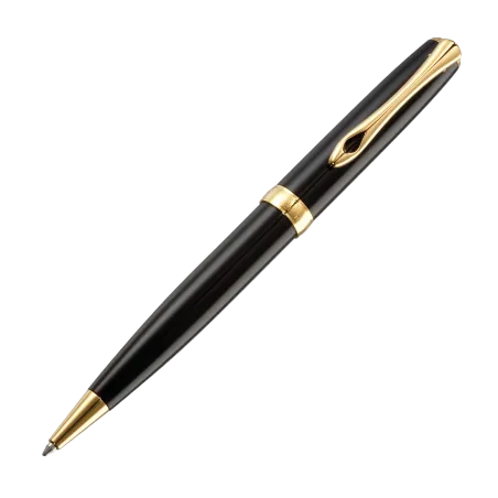Stylo bille Excellence A2 laqué noir doré easyFLOW