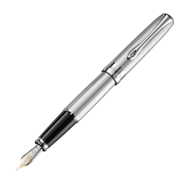 Stylo-plume Excellence A2 Guilloché chrome 14 carats - M