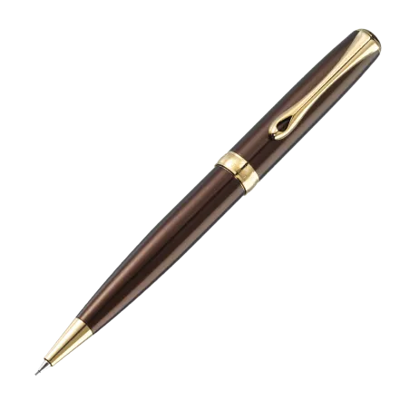 Porte-Mines Excellence A plus Rhomb guilloché lapis noir chrome - 0,7