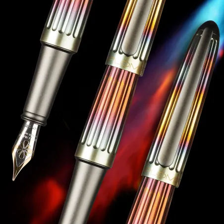 Stylo-plume Diplomat Aero Flame - Plume 14 carat bicolore