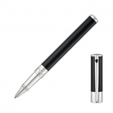 Stylo Roller S.T Dupont - D-Initial - Noir/Chrome