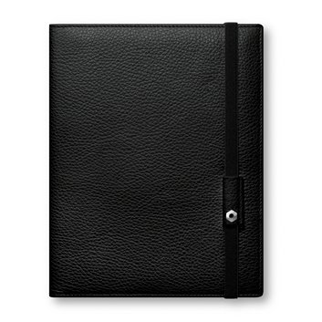 Cahier Cuir A5 LÉMAN NOIR