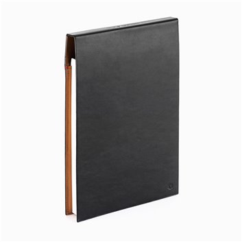 CAHIER CUIR A5 NOIR