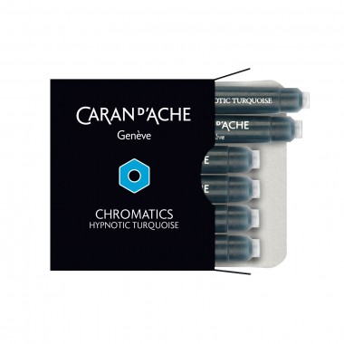 Boite de 6 Cartouches Caran d'ache Chromatics Hypnotic Turquoise