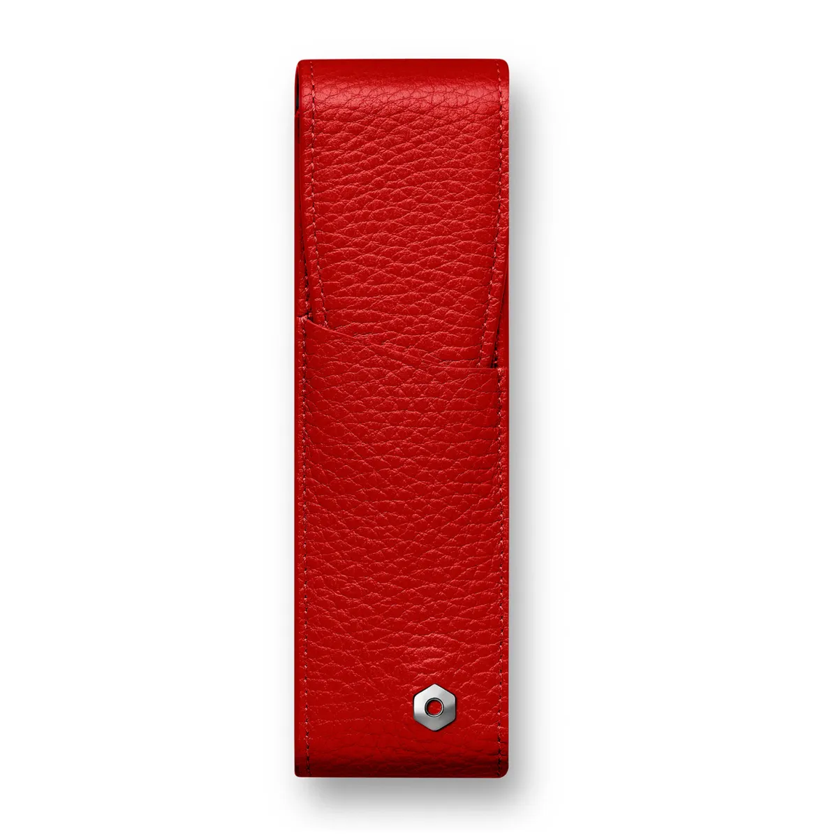 Étui Pour Stylo Alassio Rivoli - Imitation Cuir Orange, Fermeture Aimantée - Pour 1 Stylo