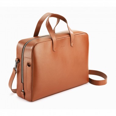 SAC MALETTE CUIR CAMEL