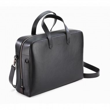 SAC MALETTE CUIR NOIR