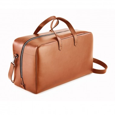 SAC VOYAGE WEEKEND CUIR CAMEL