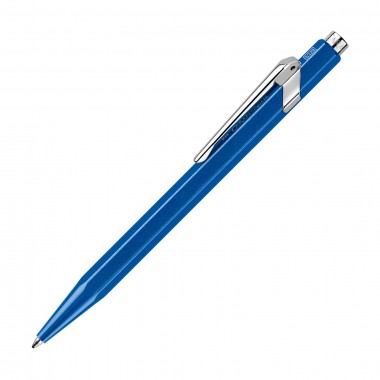 Stylo Bille 849 POPLINE Bleu Métallique avec Étui