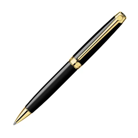 Stylo Bille Caran d'Ache - Léman - Ebony Noir Plaqué Or