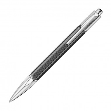 Stylo Bille VARIUS CARBON Argenté Rhodié