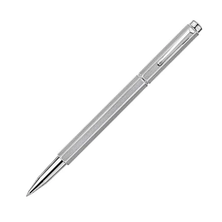 Stylo Roller Ecridor Caran d'Ache "Maille Milanaise Platiné"