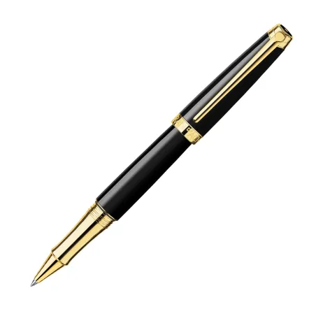 Stylo roller Caran d'Ache - Léman - Ebony Noir Plaqué or