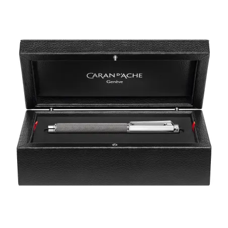 Stylo Roller Caran d'Ache - Varius - Ivanhoé Argenté Rhodié - Coffret