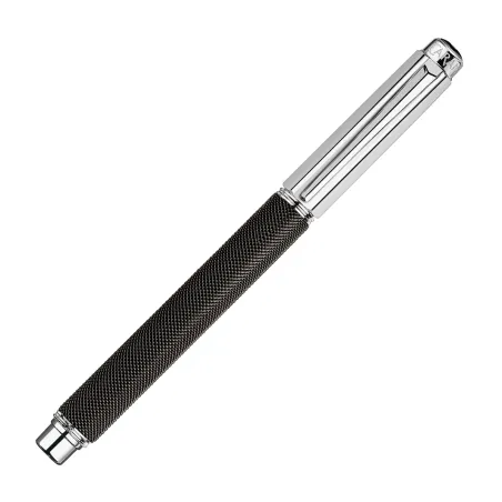 Stylo Roller Caran d'Ache - Varius - Ivanhoé Black Rhodié - Fermé