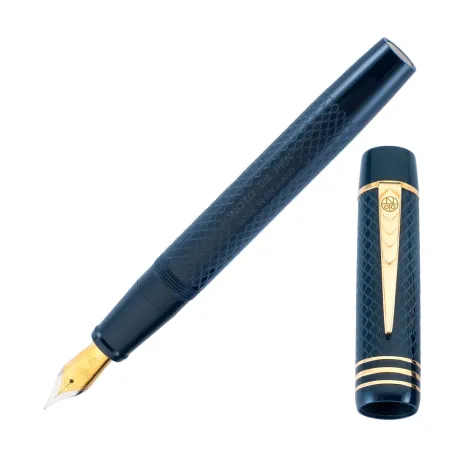 Stylo-Plume Magna Classic Blue & Gold Chased
