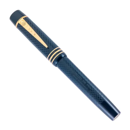 Stylo-Plume Magna Classic Blue & Gold Chased