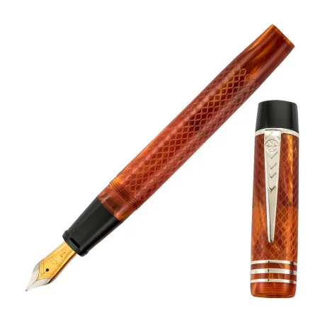 Stylo-Plume Magna Classic Pearl Amber Pearl & Gold chased