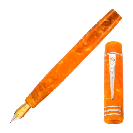 Stylo-Plume Magna Classic Pearl Orange Pearl & Silver