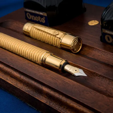 Stylo-Plume Churchill Flemish Bond Vermeil