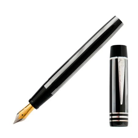 Stylo-Plume Charles Dickens Copperfield - silver pinstripe & Silver