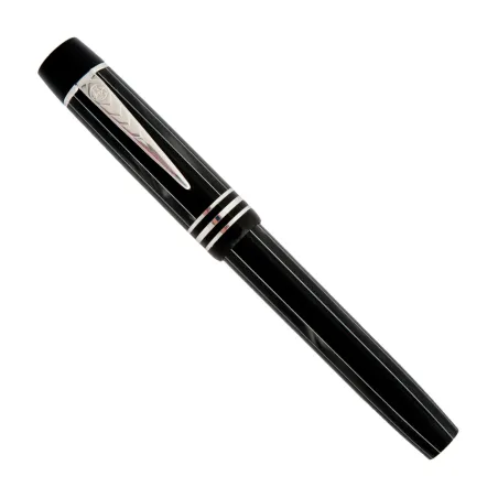 Stylo-Plume Charles Dickens Pickwick - dark grey pinstripe & Silver