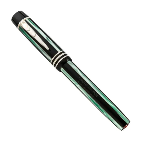 Stylo-Plume University of Cambridge Collection Black and Cambridge Blue Pinstripe & Silver