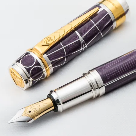 Stylo-Plume Kings College Collection Xu Zhimo Silver with Vutreous Enamel