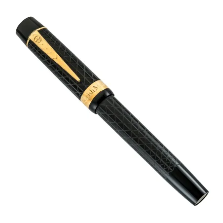 Stylo-Plume The British Musuem Collection Black & Gold with Roof Pattern
