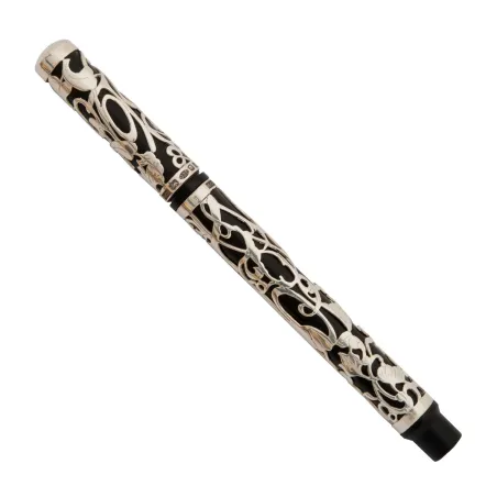 Stylo-Plume Onoto Heritage Overlay Black with Silver Heritage Pattern Overlay