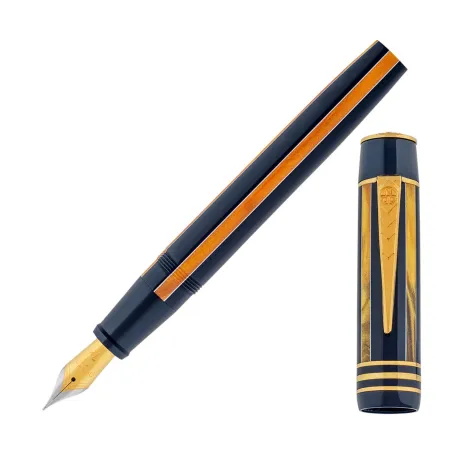 Stylo-Plume University of Oxford Collection Blue and gold Pinstripe & Gold