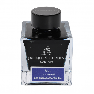 Flacon d'encre Jacques Herbin 50 ml Bleu De Minuit