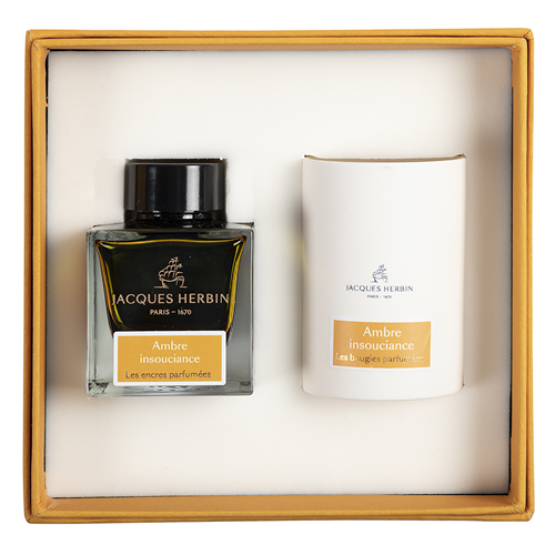 Bougie Parfumee Ambre- Jacques Herbin - Insouciance