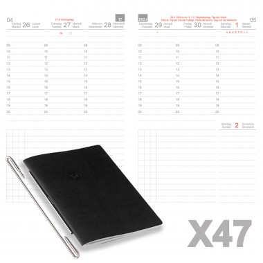 X47 Recharge Semainier Classic (1 semaine / 2 pages) 2021