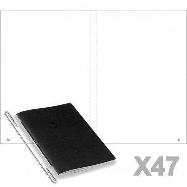 X47 Recharge Carnet de notes pages blanches