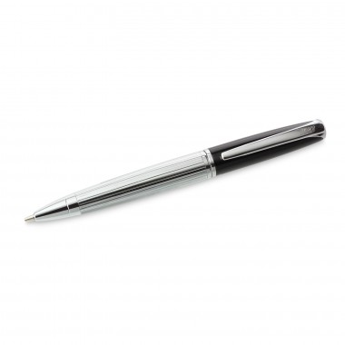 N°1 stylo à bille noir/chrome