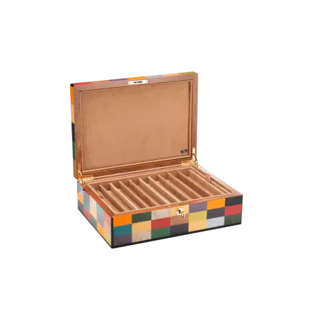 Coffrets Stylos MORICI - VENEZIA // RIALTO. Capacité 20 stylos. Finition vernis brillant.