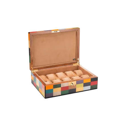 Coffrets à Montres MORICI - VENEZIA // RIALTO. Capacité 10 montres. Finition vernis brillant.