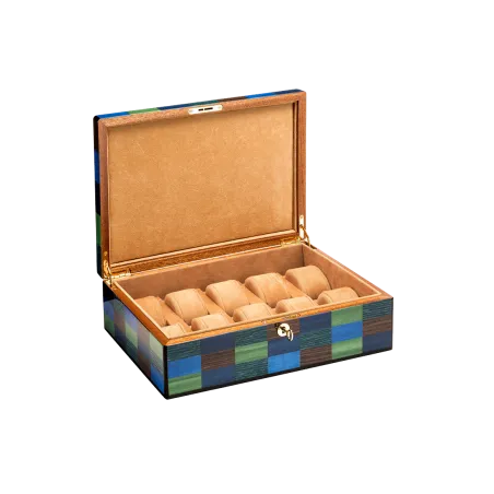 Coffrets à Montres MORICI - VENEZIA // CANNAREGIO. Capacité 10 montres.Finition vernis brillant.