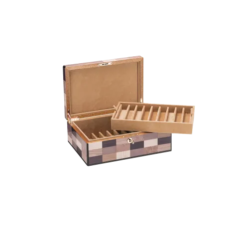 Coffrets Stylos MORICI - VENEZIA // SESTRIERE. Capacité 18 stylos. Finition vernis brillant.