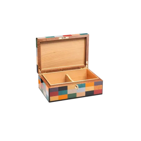 Cave à Cigares MORICI - VENEZIA // RIALTO. Capacité : 30/40 cigares. Finition vernis brillant.