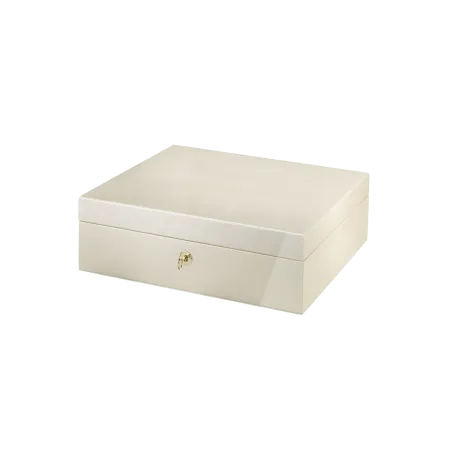 Coffret à bijours. Revêtement extérieur en bois
