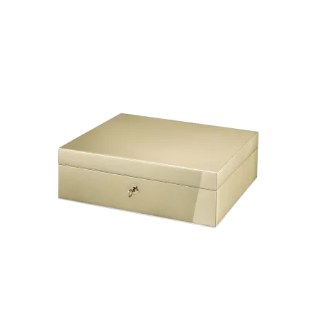 Coffret à bijours. Revêtement extérieur en bois