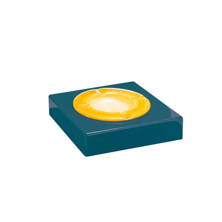 Cendrie en bois. Vernis Polyester Papier Sucre