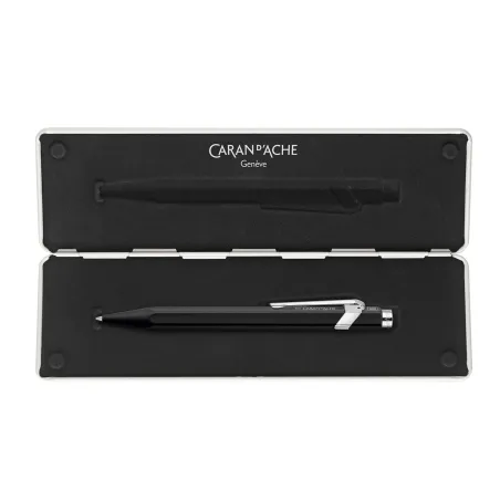 Stylo Roller 849 Caran d'Ache - Vernis Noir Mat - étui Slimpack