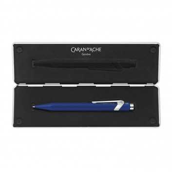 Stylo Roller 849 Caran d'Ache - Vernis Bleu Satiné - Avec Etui