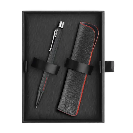 Coffret Porte-Mine 0.7mm Ecridor Caran d'Ache "Racing Chromé Noir Mat" - coffret